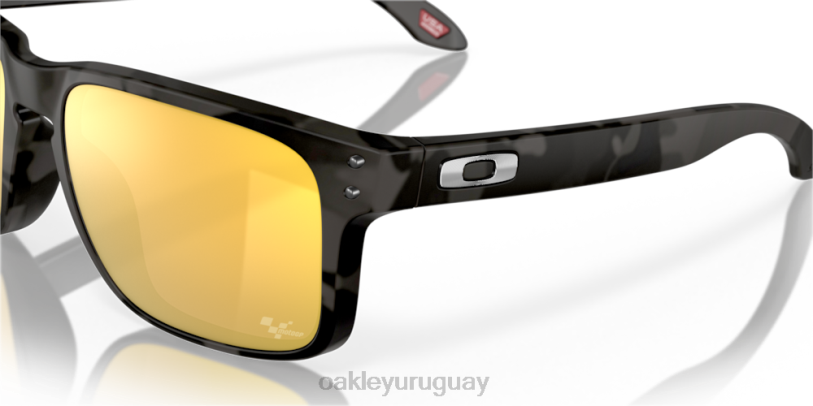 Oakley colección holbrook motogp XT4H635 gafas Lentes polarizadas Prizm 24k, montura tortuga negra mate.