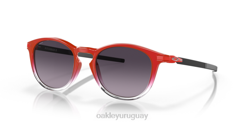 Oakley colección lanzador r fabio quartararo XT4H294 gafas lentes prizm gris degradado, montura roja difuminada