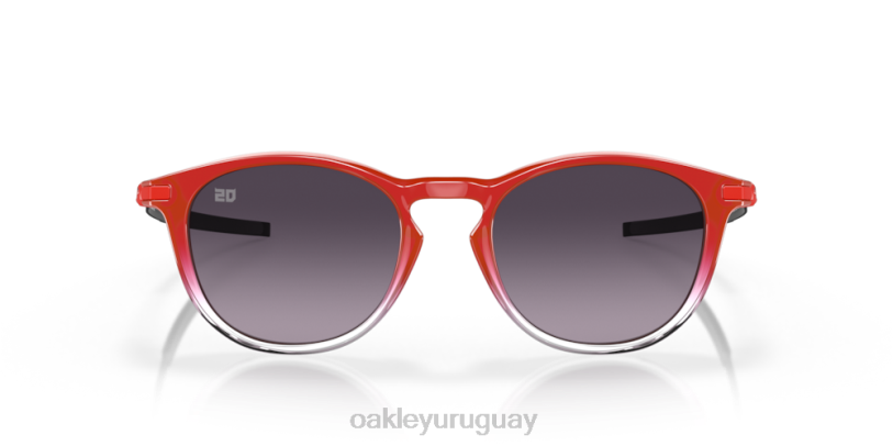 Oakley colección lanzador r fabio quartararo XT4H294 gafas lentes prizm gris degradado, montura roja difuminada