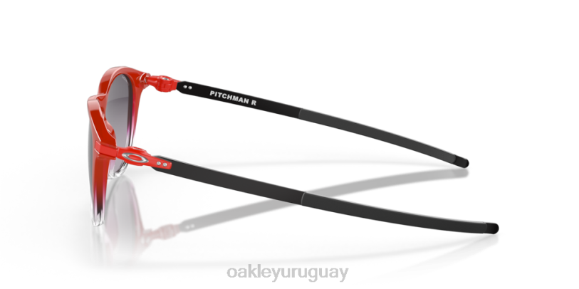 Oakley colección lanzador r fabio quartararo XT4H294 gafas lentes prizm gris degradado, montura roja difuminada