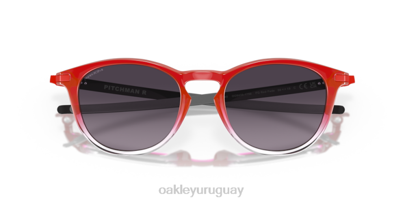 Oakley colección lanzador r fabio quartararo XT4H294 gafas lentes prizm gris degradado, montura roja difuminada
