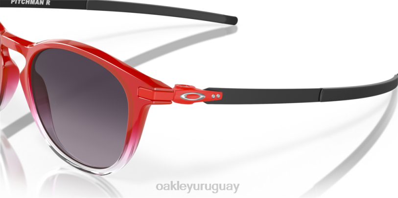 Oakley colección lanzador r fabio quartararo XT4H294 gafas lentes prizm gris degradado, montura roja difuminada
