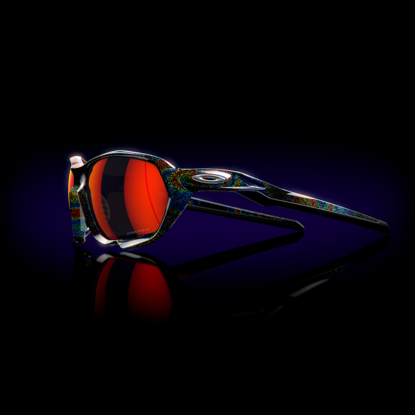 Oakley colección verve plazma (ajuste de puente bajo) XT4H594 gafas lentes prizm ruby, montura galaxia oscura