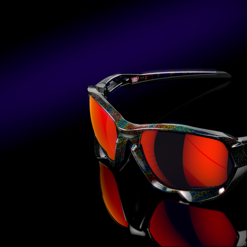 Oakley colección verve plazma (ajuste de puente bajo) XT4H594 gafas lentes prizm ruby, montura galaxia oscura