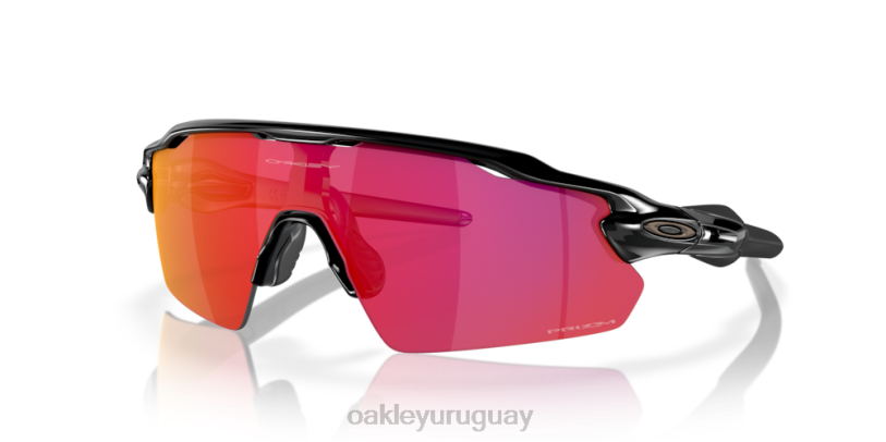 Oakley colores del equipo de lanzamiento radar ev XT4H731 gafas Lentes Prizm Field, montura negra pulida.