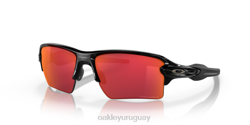 Oakley colores del equipo flak 2.0 xl XT4H136 gafas Lentes Prizm Field, montura negra pulida.