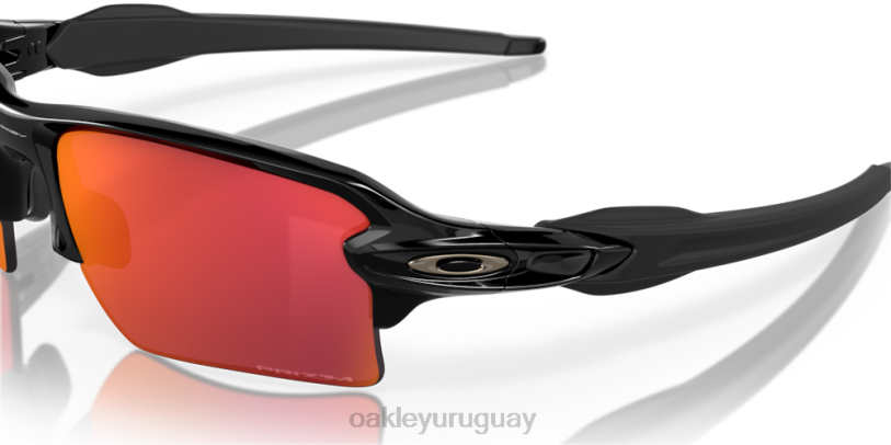 Oakley colores del equipo flak 2.0 xl XT4H136 gafas Lentes Prizm Field, montura negra pulida.