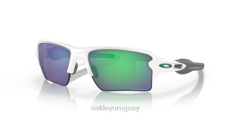 Oakley colores del equipo flak 2.0 xl XT4H137 gafas lentes prizm jade, montura blanca pulida