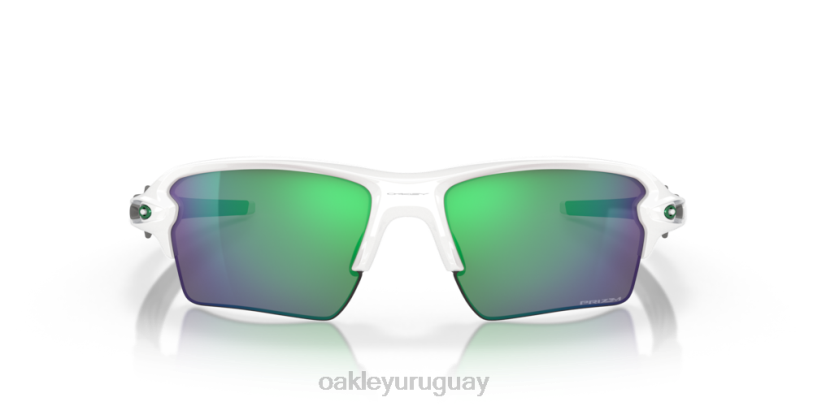 Oakley colores del equipo flak 2.0 xl XT4H137 gafas lentes prizm jade, montura blanca pulida