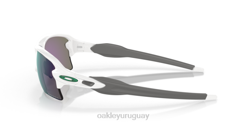 Oakley colores del equipo flak 2.0 xl XT4H137 gafas lentes prizm jade, montura blanca pulida