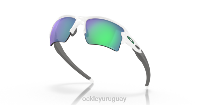 Oakley colores del equipo flak 2.0 xl XT4H137 gafas lentes prizm jade, montura blanca pulida