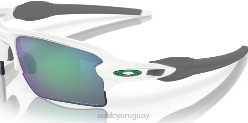 Oakley colores del equipo flak 2.0 xl XT4H137 gafas lentes prizm jade, montura blanca pulida