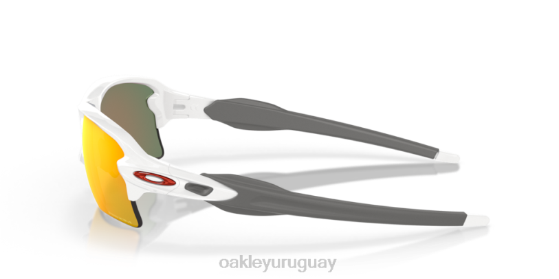 Oakley colores del equipo flak 2.0 xl XT4H138 gafas Lentes Prizm Ruby, montura blanca pulida.