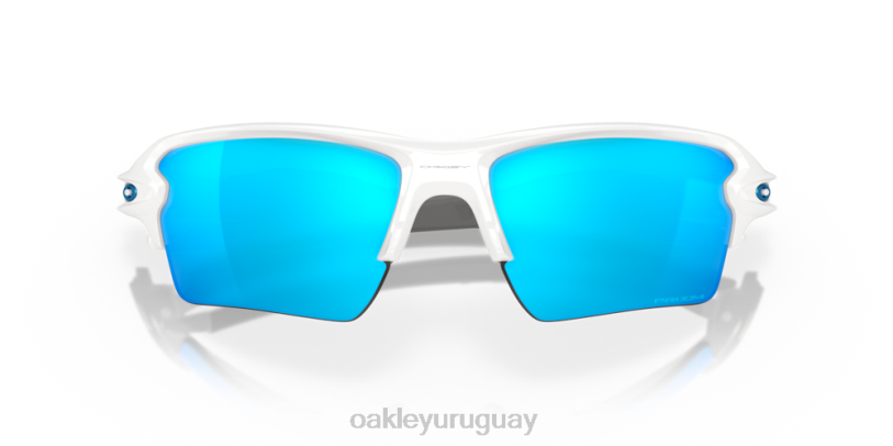 Oakley colores del equipo flak 2.0 xl XT4H139 gafas Lentes Prizm de zafiro, montura blanca pulida.