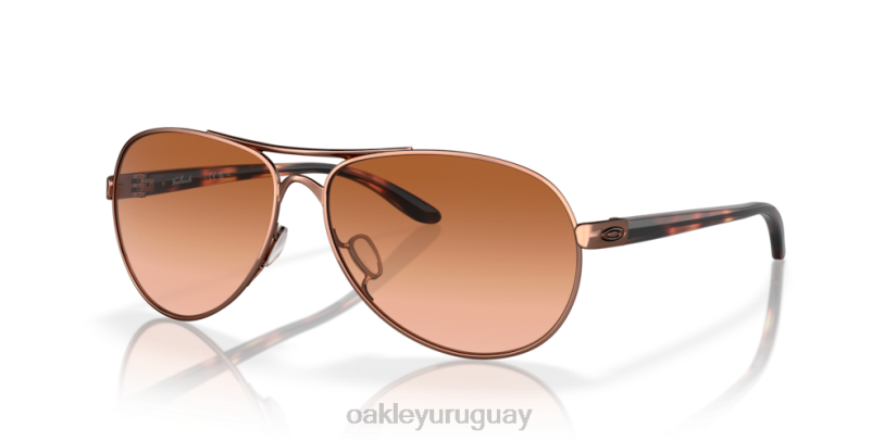 Oakley comentario XT4H478 gafas lentes vr50 marrón degradado, montura oro rosa