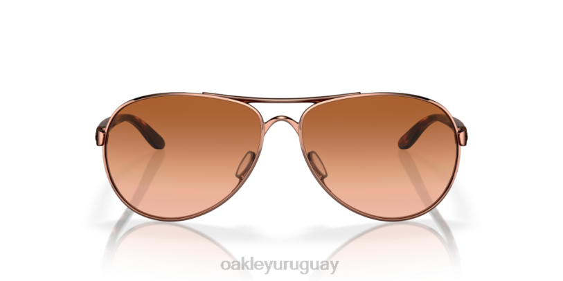 Oakley comentario XT4H478 gafas lentes vr50 marrón degradado, montura oro rosa
