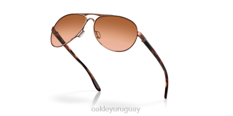 Oakley comentario XT4H478 gafas lentes vr50 marrón degradado, montura oro rosa