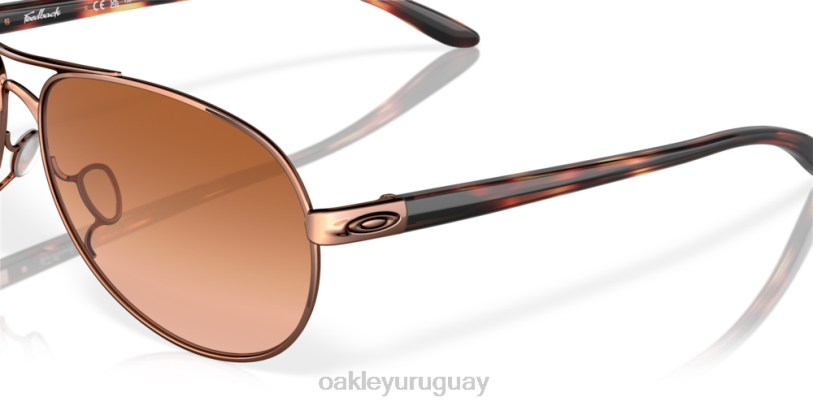 Oakley comentario XT4H478 gafas lentes vr50 marrón degradado, montura oro rosa