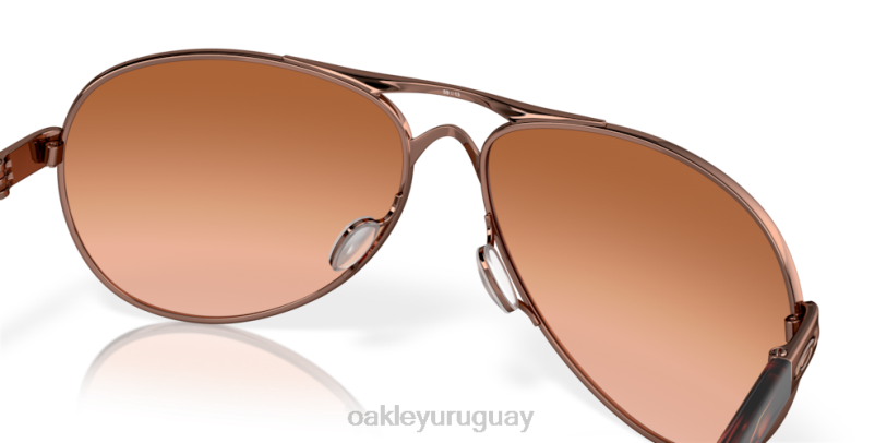 Oakley comentario XT4H478 gafas lentes vr50 marrón degradado, montura oro rosa