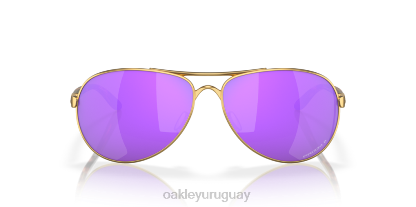Oakley comentario XT4H484 gafas lentes polarizadas prizm violeta, montura oro satinado