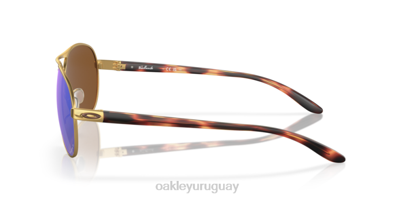 Oakley comentario XT4H484 gafas lentes polarizadas prizm violeta, montura oro satinado