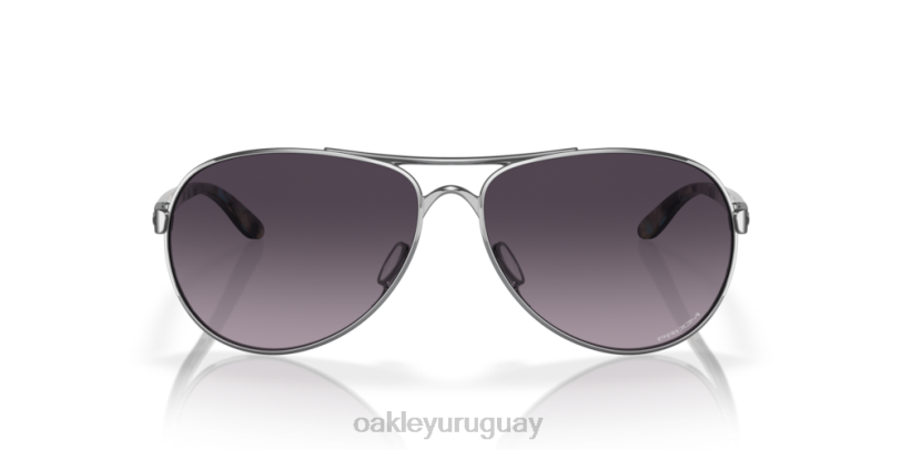 Oakley comentario XT4H485 gafas lentes prizm gris degradado, montura cromada pulida