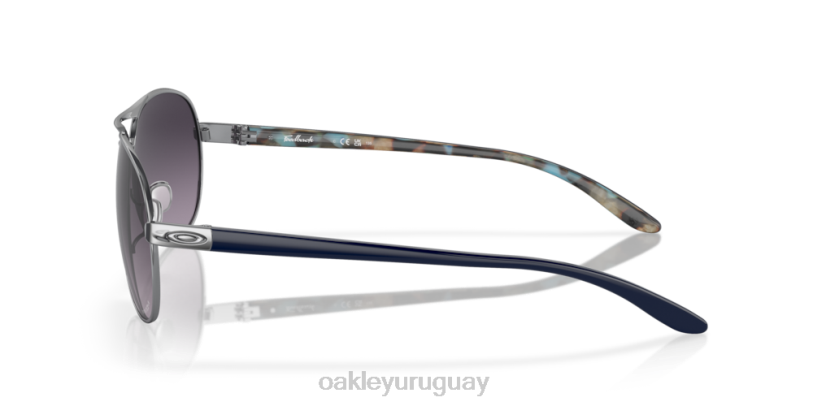 Oakley comentario XT4H485 gafas lentes prizm gris degradado, montura cromada pulida