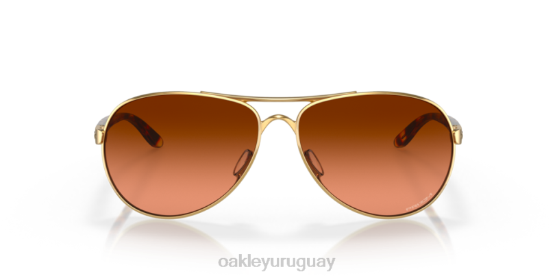 Oakley comentario XT4H486 gafas lentes prizm marrón degradado, montura dorada pulida