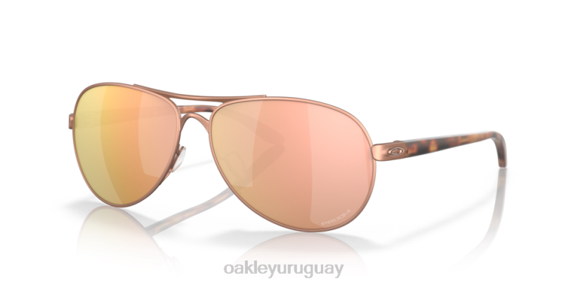 Oakley comentario XT4H487 gafas Lentes Prizm de oro rosa, montura de oro rosa satinado.