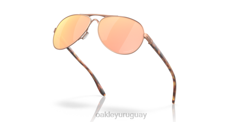 Oakley comentario XT4H487 gafas Lentes Prizm de oro rosa, montura de oro rosa satinado.