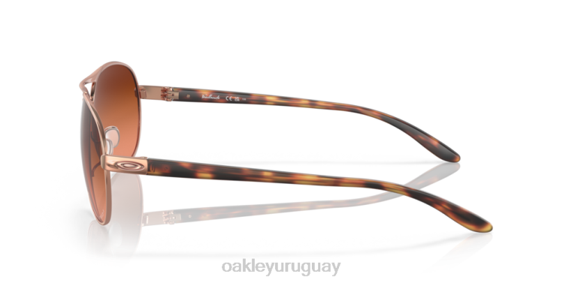 Oakley comentario XT4H489 gafas lentes prizm marrón degradado, montura oro rosa