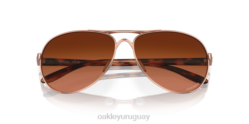 Oakley comentario XT4H489 gafas lentes prizm marrón degradado, montura oro rosa