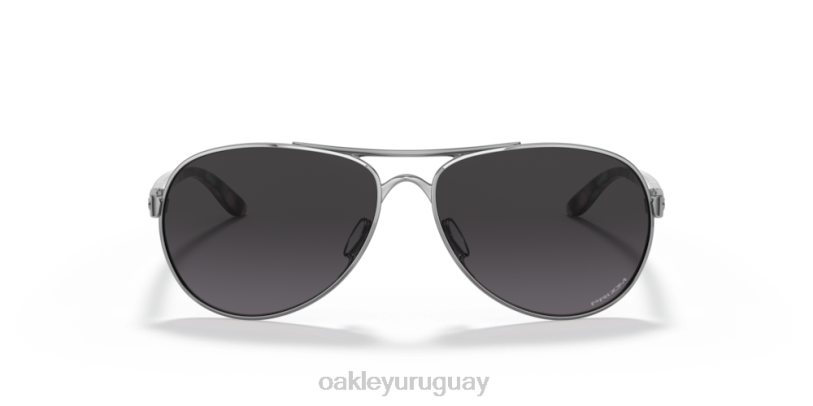 Oakley desempate XT4H510 gafas lentes prizm gris degradado, montura cromada pulida