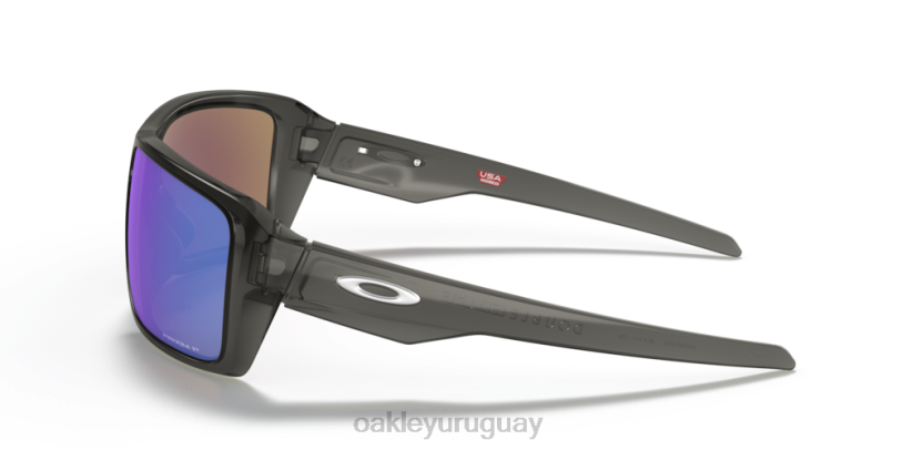 Oakley doble filo XT4H503 gafas lentes polarizadas prizm sapphire, montura gris humo