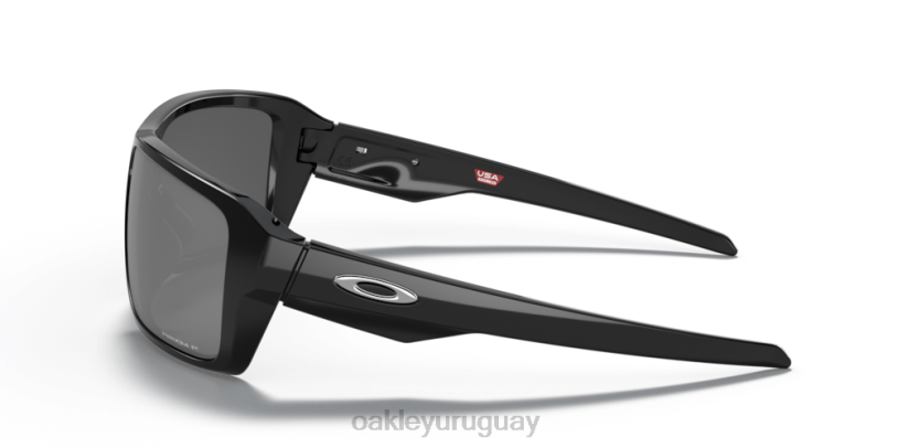 Oakley doble filo XT4H504 gafas lentes prizm polarizadas negras, montura negra pulida