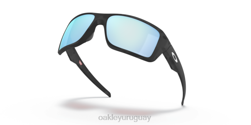 Oakley doble filo XT4H505 gafas Lentes polarizadas Prizm Deep Water, montura de camuflaje negro mate.