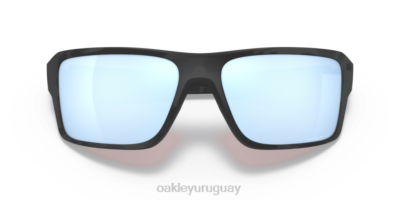 Oakley doble filo XT4H505 gafas Lentes polarizadas Prizm Deep Water, montura de camuflaje negro mate.