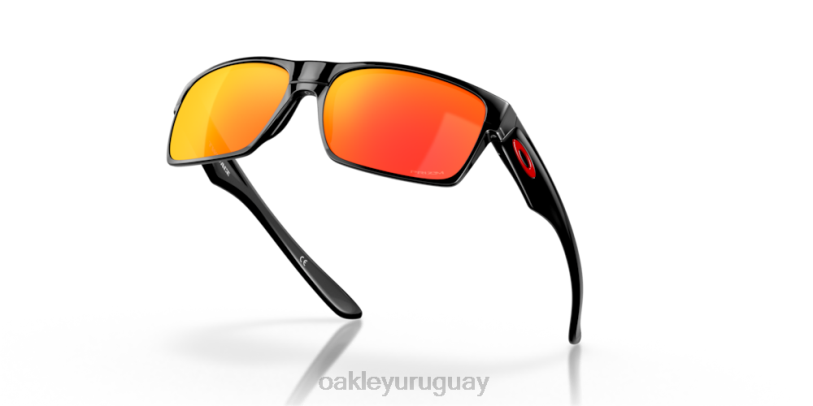 Oakley dos caras XT4H692 gafas Lentes Prizm Ruby, montura negra pulida.