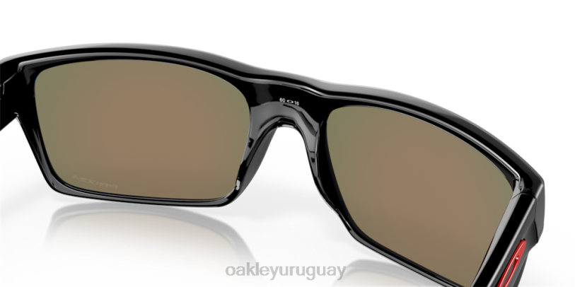 Oakley dos caras XT4H692 gafas Lentes Prizm Ruby, montura negra pulida.