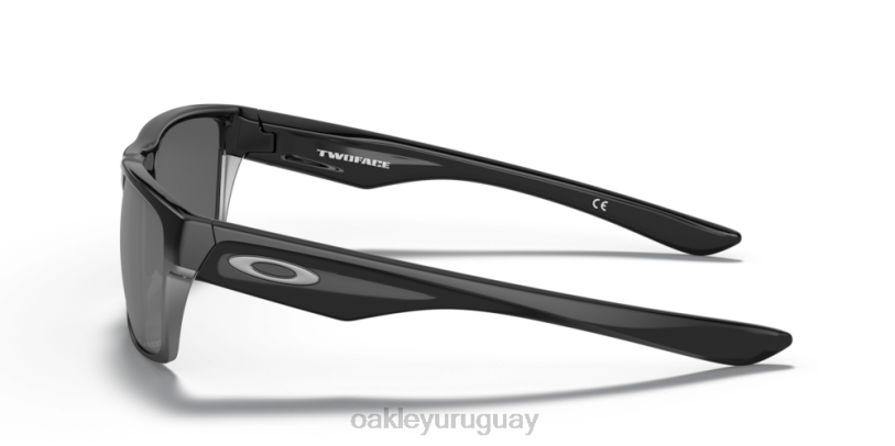 Oakley dos caras (ajuste de puente bajo) XT4H846 gafas lentes polarizadas de iridio negro, montura negra pulida