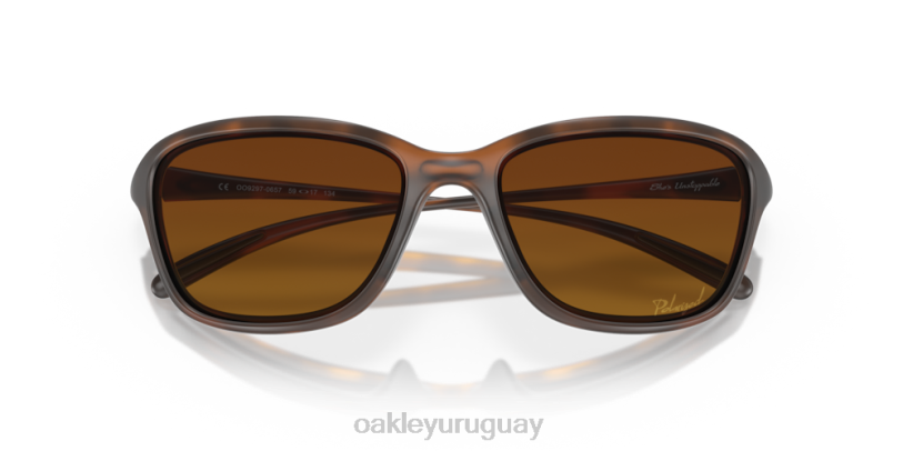 Oakley ella es imparable XT4H355 gafas lentes polarizadas degradadas marrones, montura carey marrón mate