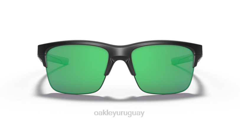 Oakley enlace delgado XT4H893 gafas lentes jade iridium, montura negra mate