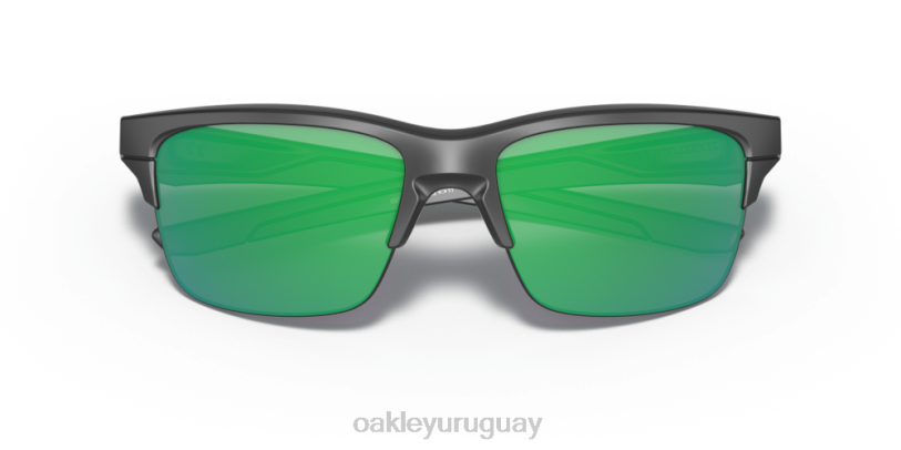 Oakley enlace delgado XT4H893 gafas lentes jade iridium, montura negra mate