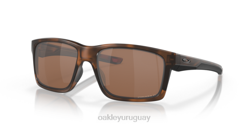 Oakley enlace principal xl XT4H398 gafas Lentes polarizadas Prizm de tungsteno, montura carey marrón mate.