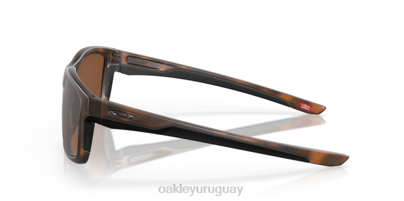 Oakley enlace principal xl XT4H398 gafas Lentes polarizadas Prizm de tungsteno, montura carey marrón mate.