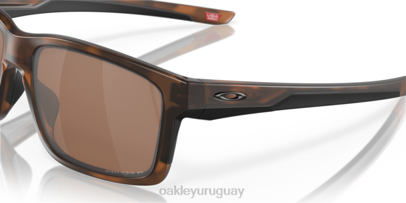 Oakley enlace principal xl XT4H398 gafas Lentes polarizadas Prizm de tungsteno, montura carey marrón mate.