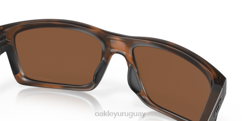 Oakley enlace principal xl XT4H398 gafas Lentes polarizadas Prizm de tungsteno, montura carey marrón mate.