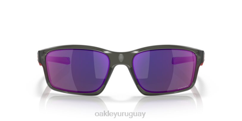 Oakley eslabón de la cadena XT4H826 gafas lentes polarizadas iridio rojo, montura gris humo