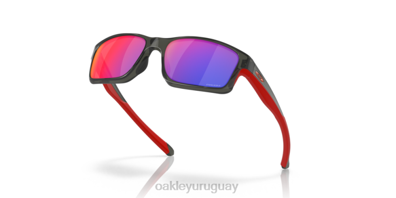 Oakley eslabón de la cadena XT4H826 gafas lentes polarizadas iridio rojo, montura gris humo