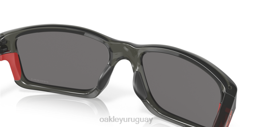 Oakley eslabón de la cadena XT4H826 gafas lentes polarizadas iridio rojo, montura gris humo
